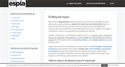 Desktop Screenshot of elblogdelespia.com